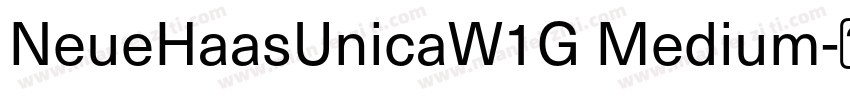 NeueHaasUnicaW1G Medium字体转换